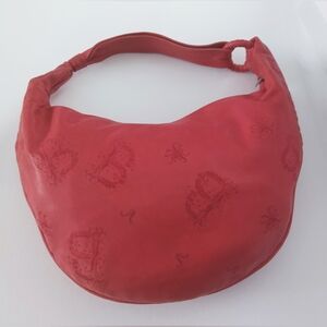 Braccialini Italian Genuine Leather Women's Hobo Shoulder Bag. Pre-owned.
